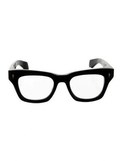 Pre-owned Jacques Marie Mage Dealani Square Eyeglasses In Black