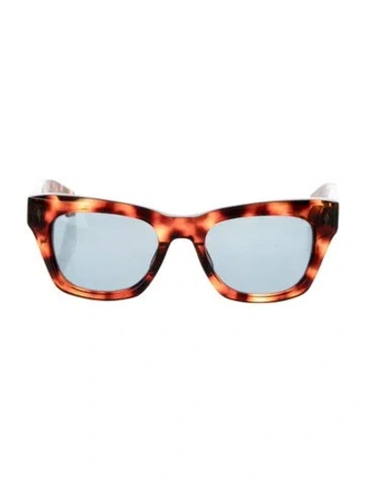 Pre-owned Jacques Marie Mage Dealani Square Sunglasses In Brown