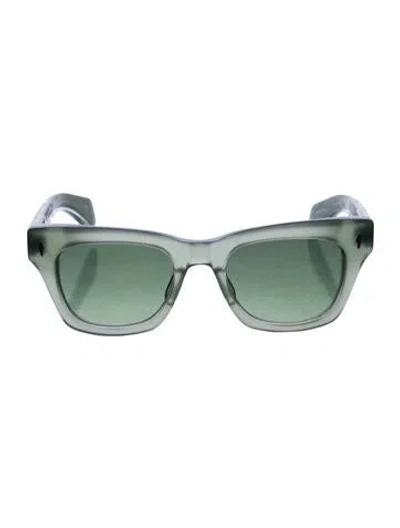 Pre-owned Jacques Marie Mage Dealani Wayfarer Sunglasses In Green