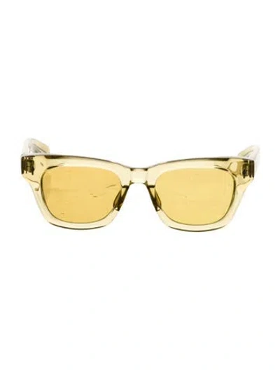 Pre-owned Jacques Marie Mage Dealani Wayfarer Sunglasses In Yellow