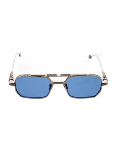 Pre-owned Jacques Marie Mage Deaver Square Sunglasses In Silver