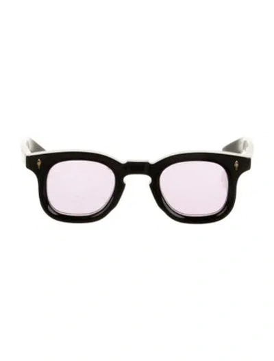 Pre-owned Jacques Marie Mage Devaux Round Sunglasses In Black