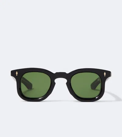 Jacques Marie Mage Devaux Round Sunglasses In Black