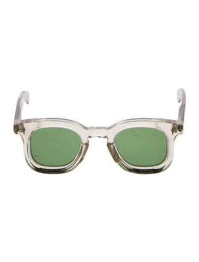 Pre-owned Jacques Marie Mage Devaux Square Sunglasses In Clear/silver