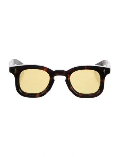 Pre-owned Jacques Marie Mage Devaux Wayfarer Sunglasses In Brown/gold