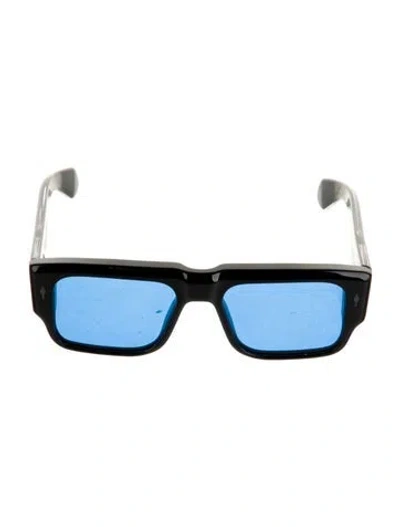 Pre-owned Jacques Marie Mage Devoto Square Sunglasses In Black