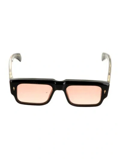 Pre-owned Jacques Marie Mage Devoto Square Sunglasses In Black