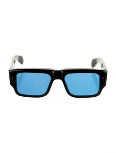 Pre-owned Jacques Marie Mage Devoto Square Sunglasses In Black