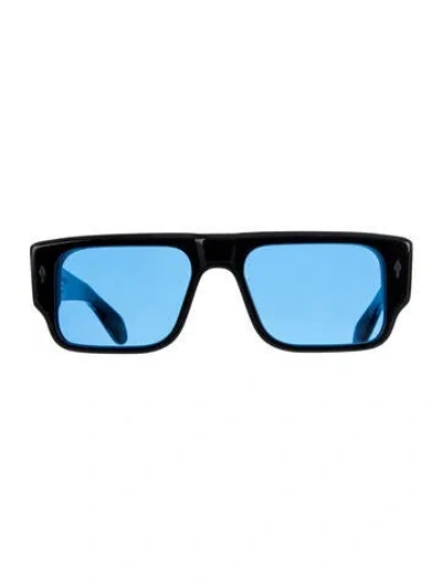 Pre-owned Jacques Marie Mage Devoto Square Sunglasses In Black