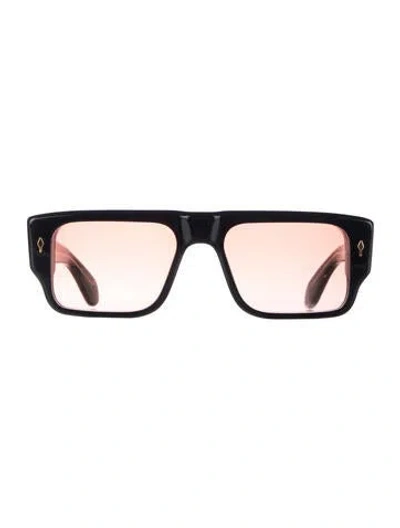 Pre-owned Jacques Marie Mage Devoto Square Sunglasses In Black