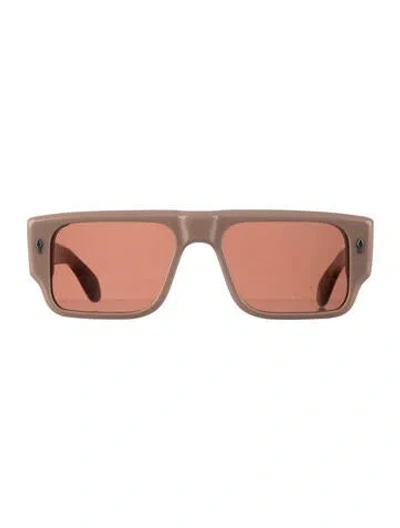 Pre-owned Jacques Marie Mage Devoto Square Sunglasses In Neutrals