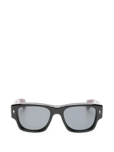 Jacques Marie Mage Dino Square-frame Sunglasses In Black