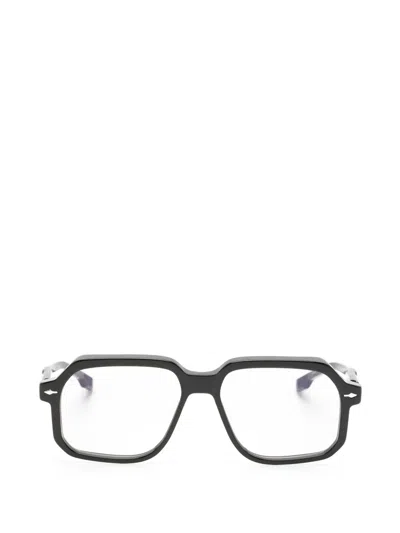 Jacques Marie Mage Domoto Geometric-frame Glasses In Black