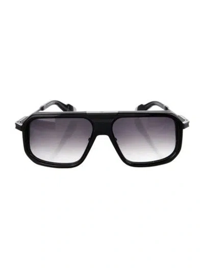 Pre-owned Jacques Marie Mage Donohu Square Sunglasses In Black