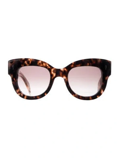 Pre-owned Jacques Marie Mage Doraa Cat-eye Sunglasses In Brown