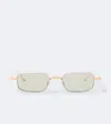 Jacques Marie Mage Dusk Rectangular Sunglasses In Gold