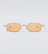 Jacques Marie Mage Dusk Rectangular Sunglasses In Silver