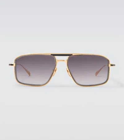 Jacques Marie Mage Earl Aviator Sunglasses In Purple