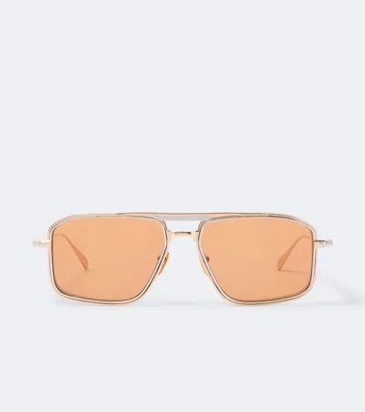 Jacques Marie Mage Earl Navigator Sunglasses In Gold