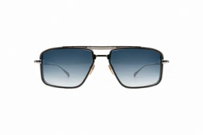 Jacques Marie Mage Earl Square Frame Sunglasses In Blue