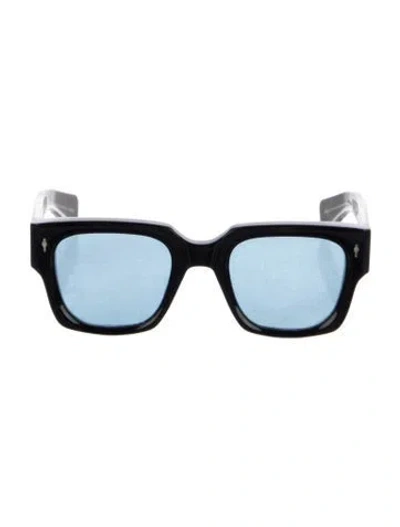 Pre-owned Jacques Marie Mage Enzo Square Sunglasses In Blue