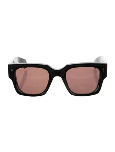 Pre-owned Jacques Marie Mage Enzo Square Sunglasses In Brown