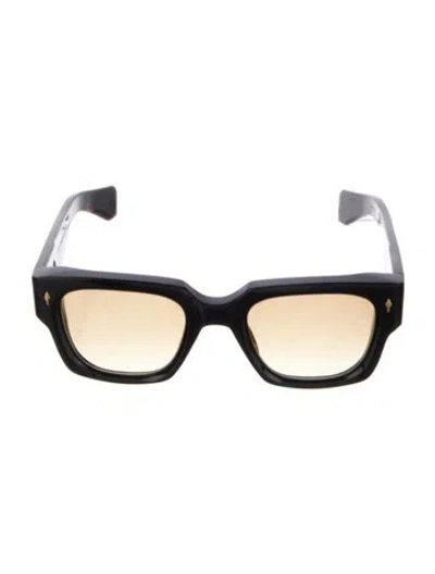 Pre-owned Jacques Marie Mage Enzo Square Sunglasses In Brown