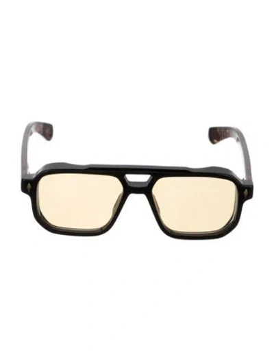 Pre-owned Jacques Marie Mage Evans Aviator Sunglasses In Brown