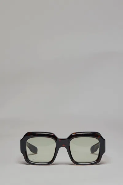 Jacques Marie Mage Evelyn | J-esn-mfp506d Jmmmf-h19 | Light Bottle Green Cr39, Dark Gold In Black