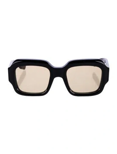 Pre-owned Jacques Marie Mage Evelyn Square Sunglasses In Black/brown