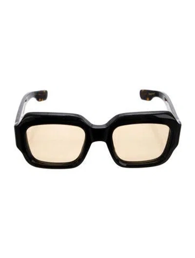 Pre-owned Jacques Marie Mage Evelyn Square Sunglasses In Green