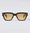 Jacques Marie Mage Fellini Square Sunglasses In Brown