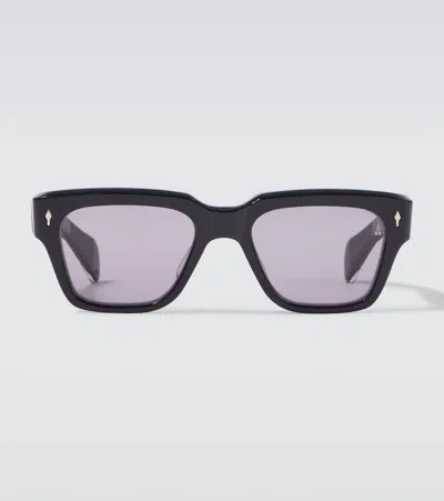 Jacques Marie Mage Fellini Square Sunglasses In Black