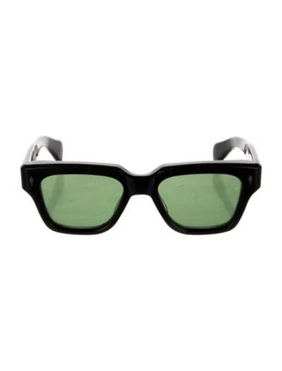 Pre-owned Jacques Marie Mage Fellini Square Sunglasses In Black/silver