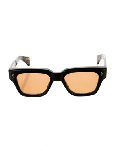 Pre-owned Jacques Marie Mage Fellini Square Sunglasses In Brown