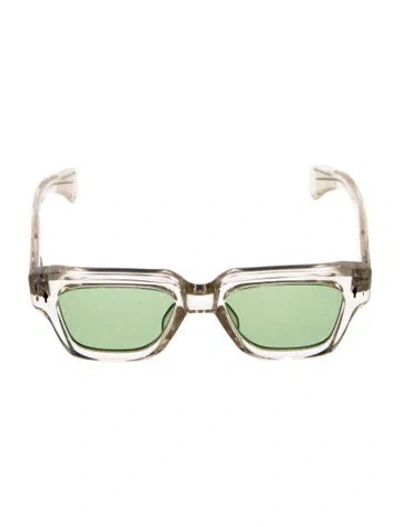 Pre-owned Jacques Marie Mage Fellini Square Sunglasses In Clear
