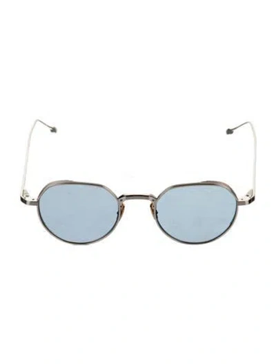 Pre-owned Jacques Marie Mage Fontana Round Sunglasses In Silver