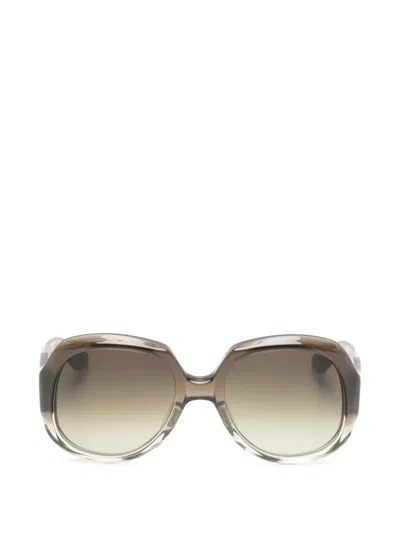 Jacques Marie Mage Geometric-frame Sunglasses In Gray