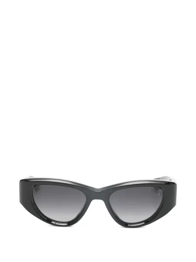 Jacques Marie Mage Geometric Sunglasses In Black