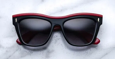 Jacques Marie Mage Gordon - Nighftfall Sunglasses In Black/red