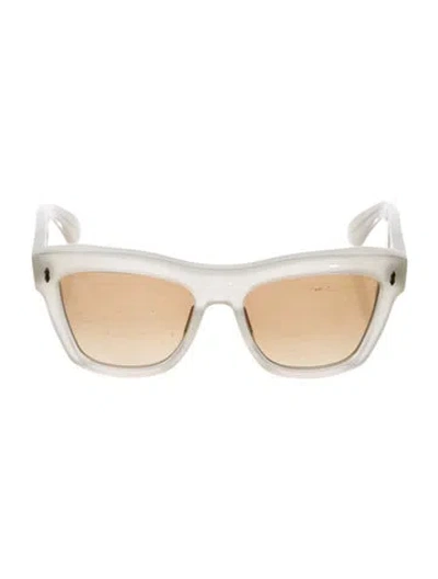 Pre-owned Jacques Marie Mage Gordon Cat-eye Sunglasses In Neutrals