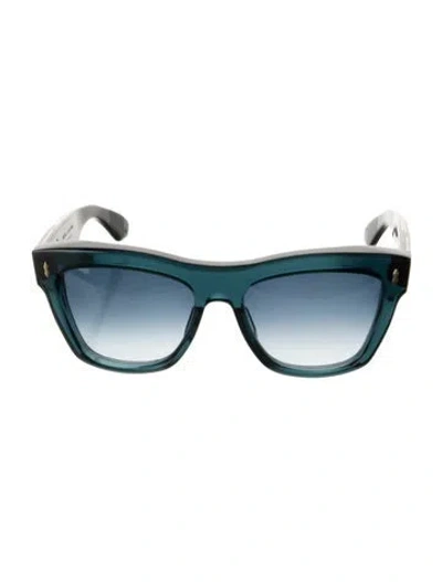 Pre-owned Jacques Marie Mage Gordon Wayfarer Sunglasses In Black