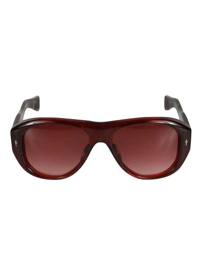 Jacques Marie Mage Grand Sunglasses In Burgundy