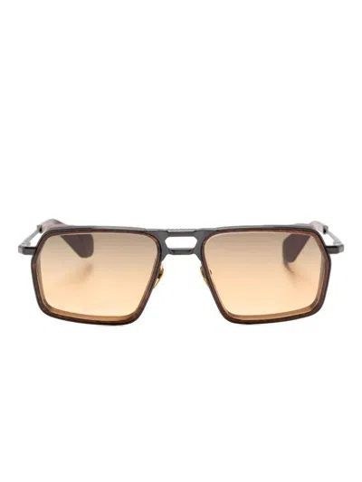 Jacques Marie Mage "gt-r" Sunglasses Accessories In Brown