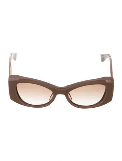 Pre-owned Jacques Marie Mage Harlo Cat-eye Sunglasses W/ Tags In Neutrals