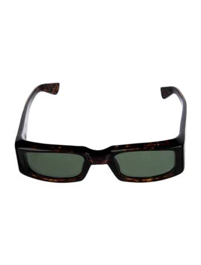 Pre-owned Jacques Marie Mage Harrison Square Sunglasses In Brown