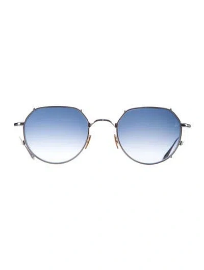 Pre-owned Jacques Marie Mage Hartana Round Sunglasses In Gold/silver