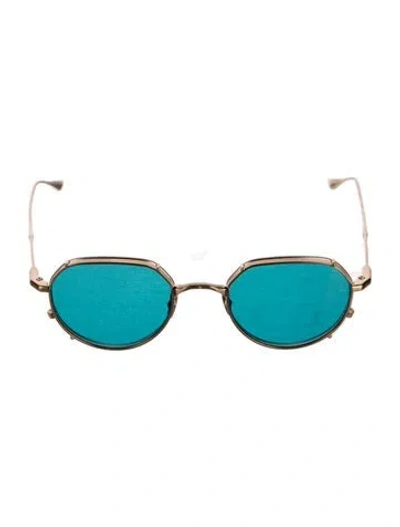 Pre-owned Jacques Marie Mage Hartana Round Sunglasses W/ Tags In Gold/metallic
