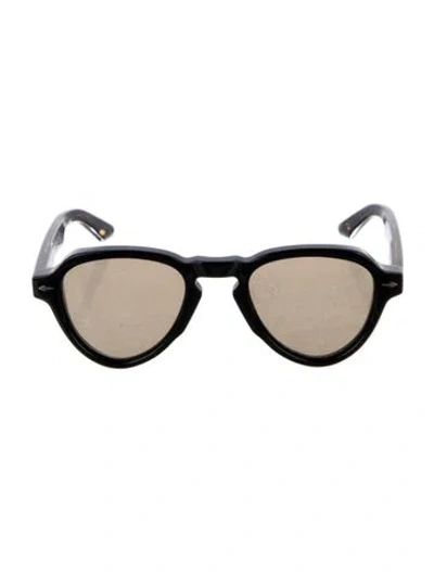 Pre-owned Jacques Marie Mage Hatfield Round Sunglasses In Brown
