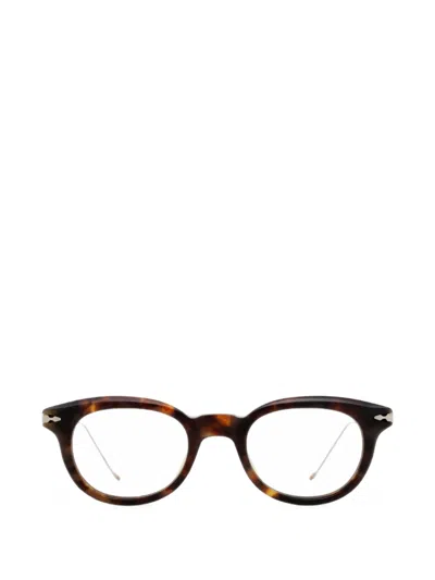 Jacques Marie Mage Hisao Round-frame Glasses In Braun